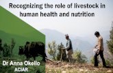 Recognizing the role of livestock in human health …...livestock to human nutrition, health and wellbeing “Research that promotes a more inclusive understanding of livestock's contribution