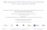 High performance MeV-GeV gamma-ray astronomy …...A. Delbart et al., ICRC2015, The Hague, The Netherlands, Aug. 2015 D. Bernard High performance MeV-GeV -ray astronomy with a TPC