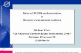 Basic of SEERS Implementation at Hercules measurement ... · ASI Advanced Semiconductor Instruments GmbH Rudower Chaussee 30 12489 Berlin 2nd Workshop on Self Excited Electron Plasma