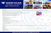 Rigger Slinger Banksman - Hercules SLR · Overview This program will provide students with the fundamental knowledge and practical skills of lifting and rigging to enable them to