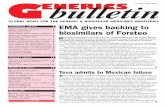 COMPANY NEWS EMA gives backing to biosimilars of Forsteo · 2018-11-20 · market-share gains of high-value products, portfolio rationalisation and pipelineexecution”. Having completed