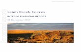 Leigh Creek Energy For personal use only - ASX...2018/02/22  · Adelaide, SA 5000 Correspondence to: GPO Box 1270 Adelaide SA 5001 T 61 8 8372 6666 F 61 8 8372 6677 E info.sa@au.gt.com