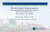 PA Freight Discussion PDFS/5B-Hare.pdf · CUFC/CRFC Evaluation Criteria • Network • Access to Jobs • FTZ sites • Congestion/delay • Intermodal Facilities ... • Press Release