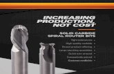 SOLID CARBIDE SPIRAL ROUTER BITS - Misenheimermisenheimerinc.com/M_RouterBits_Print.pdf · Misenheimer solid carbide spirals meet and exceed rigorous in-house manufacturing and inspection