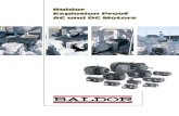 Baldor Explosion Proof AC and DC Motorsuniversalrewind.com/PDFS/XP Motors.pdf · shortest lead times/Flexible manufacturing. Baldor has the industry’s shortest lead times on custom