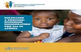 FULFILLING A PROMISE: ENSURING IMMUNIZATION FOR ALL IN …fo… · Reduce under-five mortality by two-thirds from 1990 Exceed the MDG 4 target for reducing child mortality Immunization