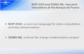 BOP-DSD: a common language for data computation and data ... 2013 Session 3.5 - BPM6 and SDM… · innovations at the Banque de France 2 . 1. BOP-DSD • Administrative organization