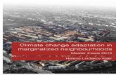 Climate change adaptation in marginalized …...Asia Cities Climate Change Initiative Resilience Network (ACCCRN). 2 The 10 ACCCRN cities, fromwhich thebulkofexamples aredrawn,areDa