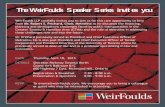 The WeirFoulds Speaker Series invites you...WeirFoulds LLP cordially invites you to join us for this rare opportunity to hear from Mr. Robert S. Prichard, Chair, Metrolinx as he discusses