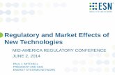 Regulatory and Market Effects of New Technologies...energy profile of solar, PEV charging, and storage. Identifying pros and cons of a customer-sited system behind the meter. Duke