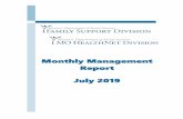 Monthly Management Report · NC Nursing Care - Cash program for recipients in practical/professional homes, domiciliary homes or boarding homes; NC-General Relief and NC-Aid to Blind