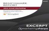 $447 BENCHMARK REPORT - meclabs.commeclabs.com/training/misc/...2012-Email-Marketing.pdf · sponsored by Research and insights for engaging email subscribers $447 2012 Email Marketing