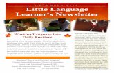 Little Language Learner’s Newsletterlsd.redstick.com/files/November 2015 PPEP Newsletter.pdf · Working Language into Daily Routines Little Language Learner’s Newsletter NOVEMBER