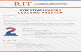 Coaching Program - RIT Leaders.p… · Coaching Program Executive Leaders Coaching detects the hidden potential in leaders and helps them spot the potential in their teams. It involves