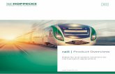 rail | Product Overview - Hoppecke · All details in this brochure are based on state-of-the-art technology. Our products are subject to constant development. We therefore reserve