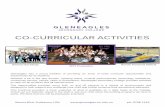 CO-CURRICULAR ACTIVITIES · CO-CURRICULAR ACTIVITIES Gleneagles has a proud tradition of providing an array of extra curricular opportunities and experiences for its students. Whether