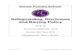 Safeguarding, Disclosure and Barring Policy · 30 August 2018 0 Safeguarding, Disclosure and Barring Policy Gilnow Primary School. Safeguarding, Disclosure and Barring Policy 2018-19