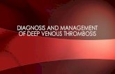 DIAGNOSIS AND MANAGEMENT OF DEEP VENOUS THROMBOSIS · • FDA Approved for DVT PE and prevention of Stroke in 2015. COMPLICATIONS. XII XIIa VIIa VII XI XIa X Xa X ... LMWH, Warfarin
