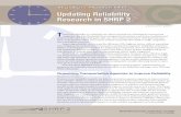 Updating Reliability Research in SHRP 2onlinepubs.trb.org/onlinepubs/shrp2/ReliabilityBrief.pdf · In October 2010, SHRP 2 hosted a webinar that explored the institutional maturity