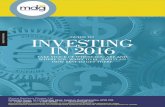 GUIDE TO INVESTING Guide to iNVeStiNG iN 2016 02 WeLCOMe Guide to Investing in 2016 Successful long-term