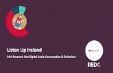 Listen Up Ireland · 20 Key Learnings 1. 2 in 3 listen to Digital Audio – this is expected to grow significantly. 2. Digital Audio is used across all age groups, with younger age