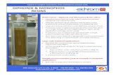 DIPHONIX & MONOPHOS RESINS - Eichrom Technologies Inc€¦ · RESINS Performance—Diphonix and Monophos Resins allow: Selective separation of multi-valent elements on both analytical