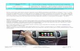 General Service Bulletin (GSB): Customer Pay Upgrade ... · For more information on compatible Apple CarPlay apps and iPhone models, go to the CarPlay sec-tion of the Apple support