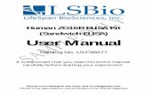 User Manual - lsbio.comB (rat) (ZG16B), mRNA., EECP, PAUF, JCLN2, HRPE773 Specificity : This kit is for the detection of Human ZG16B . No significant cross-reactivity or interference