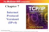 Chapter 7 Internet Protocol Version4 (IPv4)ksuweb.kennesaw.edu/.../slides_TCPIP/Ch07_modified.pdf · TCP/IP Protocol Suite 5 Topics Discussed in the Section IP is an unreliable and