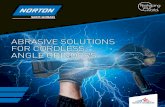 ABRASIVE SOLUTIONS FOR CORDLESS ANGLE GRINDERS€¦ · With this brochure, you will be able to find the right product for every step of the Cordless Right ... NORTON VULCAN Norton