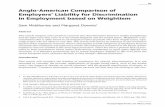 Anglo-American Comparison of Employers’ Liability …...Anglo-American Comparison of Employers’ Liability for Discrimination in Employment based on Weightism Sam Middlemiss and