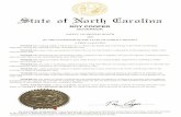 North Carolina€¦ · SAFETY AWARENESS MONTH 2020 BY THE GOVERNOR OF THE STATE OF NORTH CAROLINA A PROCLAMATION WHEREAS, making safety a daily priority is vital to the health and