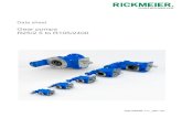 Gear pumps R25/2.5 to R105/2400 - Rickmeier · Data sheet Gear pumps R25/2.5 to R105/2400 TB3-NNNN-111_GB • 00