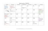 Printable 2020 Calendars: 2020 Web view Printable 2020 Calendars by Savetz Publishing, Inc. Download