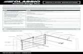DISCLAIMER THESE INSTRUCTIONS ARE INTENDED FOR ...€¦ · DISCLAIMER THESE INSTRUCTIONS ARE INTENDED FOR PROFESSIONAL GARAGE DOOR INSTALLERS. Note: All reFereNCeS Are tAkeN From