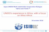 UNIDO’s experience in Africa, with a focus on West Africa · UNIDO is supporting ECOWAS through WAHO in the development of a Good Manufacturing Practices Roadmap The regional dimension: