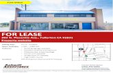 FOR LEASE · FOR LEASE FLEX SPACE 303 N. Placentia Ave., Fullerton CA 92831 Asking Rate: $1.75 - $1.80/sf Space Available: + 450 –2,800 RSF Features: • Building signage available
