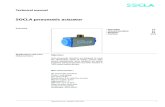 SOCLA pneumatic actuator€¦ · Certificates : ATEX, GOST Applications and main characteristics. Technical manual SOCLA pneumatic actuator ... PA 270DA 1169 1462 1755 2340 2362 2925