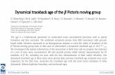 Dynamical traceback age of the Pictorismoving group · Inthefuture,weplantousethese tools to study other young local associations to determine a precise dynamical traceback ageand