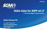 5GAA vision for 3GPP rel-17 5G...Jul 09, 2019  · NR-V2X will complement, co-exist and support interworking with LTE-V2X. LTE -V2X NR-V2X Rel-15 2018/06 Rel-16 2020/03 Rel-14 2017/03