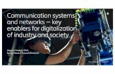 Communication systems and networks –key enablers for …Frodigh... · — Cognitive technologies and deep learning — Responsible machine intelligence — Capsule networks Programmable