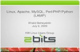Linux, Apache, MySQL, Perl/PHP/Python (LAMP)kwlug.org/sites/kwlug.org/...php-perl-python-kwlug.pdf · – Facebook (Apache, PHP, other stuff) ... Frameworks – Symfony, Django ...