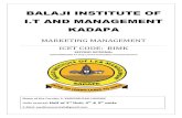 BALAJI INSTITUTE OF I.T AND MANAGEMENT KADAPA MERGED PDF-LAST-2.5 UNITS.pdfMarketing Management, Phillip Kotler, Kevin Lane Keller, 15th edition ,Pearson. References: Marketing, A