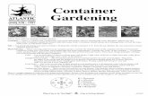 Info Sheet Container Gardening 2008 (DG) CMF (combined ... · Container Gardening (over) Follow these steps for stunning container gardens: Container — Select a container that complements