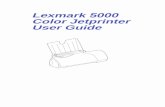Lexmark 5000 Color Jetprinter User Guidesupport.lexmark.com/library/LEXMARK/primus/pubs/57xx family/500… · Lexmark 5000 Color Jetprinter Your printer is a general purpose color