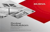€¦ · Surya Solar Home Lighting System (HIES) harnesses the sun'S energy and light up your home with benefits to the environment. Our Solar Home Lighting System is compact portable