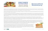 DIETARY GUIDELINES Executive 2015-2020 Summary - Health€¦ · Scientiic Report of the 2015 Dietary Guidelines Advisory Committee . and consideration of Federal agency and public