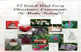 12 Quick And Easy Christmas Ornaments To Make Today*! ... May Three Inch Ornaments May Three Inch Ornaments
