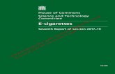 E-cigarettes - POLITICO · sessions within the facilities, without the interruption of smoking breaks. Some NHS mental health units are allowing unrestricted use of e-cigarettes but