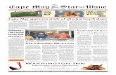 161ST YEAR NO. 44 CAPE MAY, N.J. SERVING AMERICA’S ... · See Beach slope, Page A2 Regional district gives 7th-graders personal laptops By JACK FICHTER Cape May Star and Wave ERMA